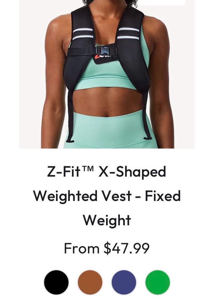 Weighted Vest  8 Lbs